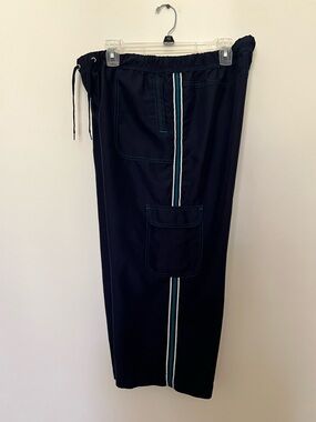 SB Active women’s Navy capri pants  drawstring waist